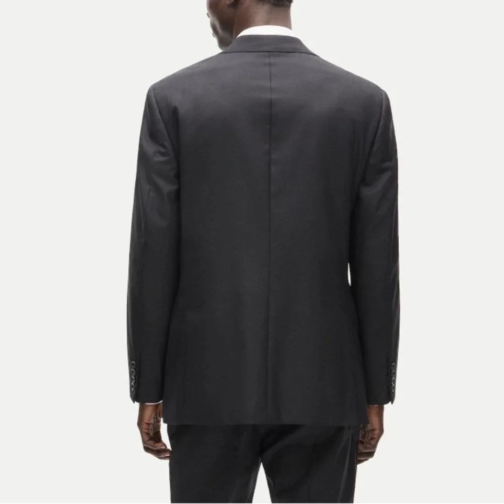 J.Crew Mens Size 44R Crosby Suit Jacket Black Loro Piana Italian Wool BM161 NWT
